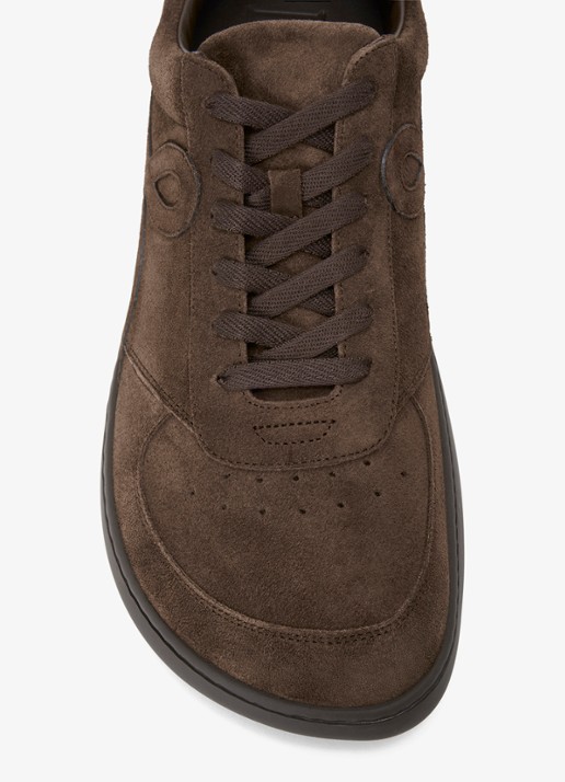 LOEWE Jambo sneaker van kalfssuède - detail 3 donkerbruin