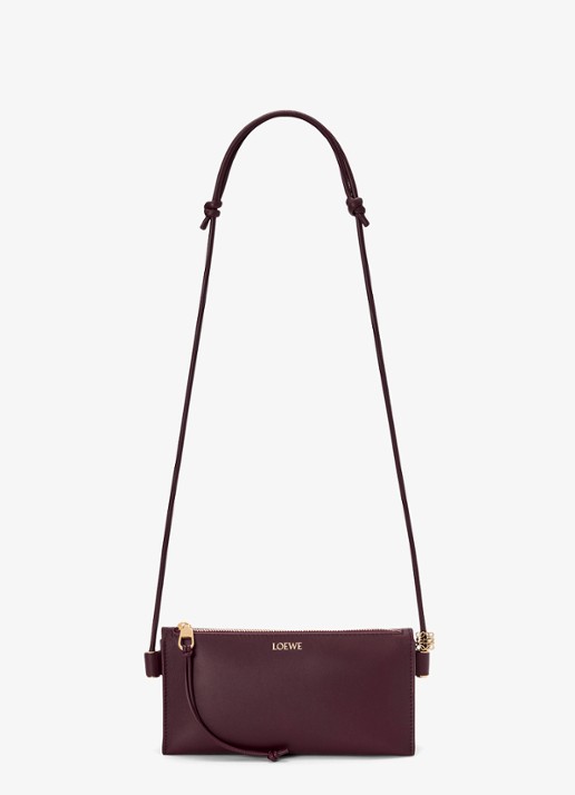 LOEWE Joya crossbodytas van kalfsleer - detail 2 bordeauxrood