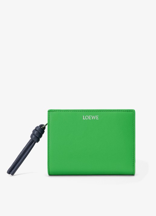 LOEWE Knot Compact portemonnee van kalfsleer