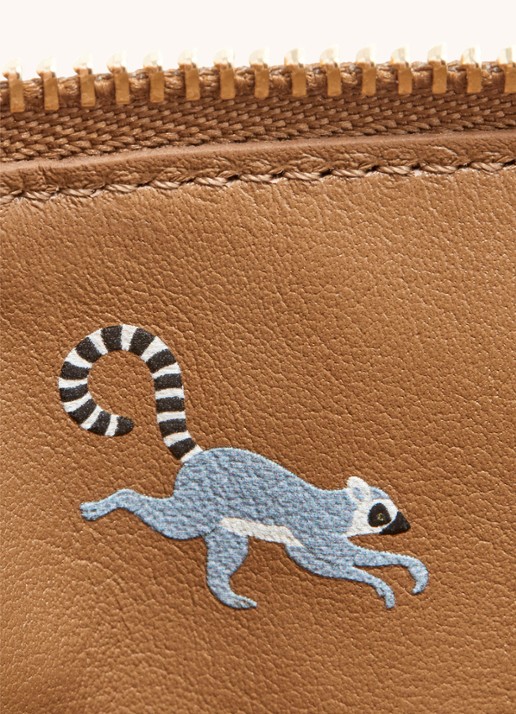 LOEWE Lemurs pasjeshouder van kalfsleer - detail 4 camel
