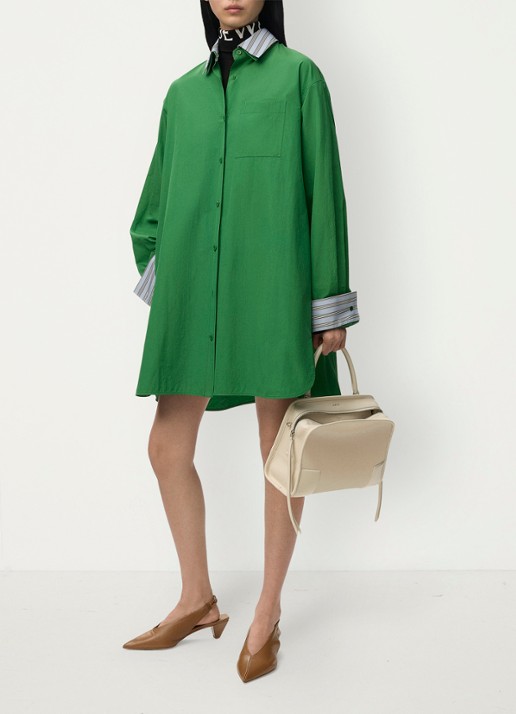 LOEWE Mini blousejurk met streepprint