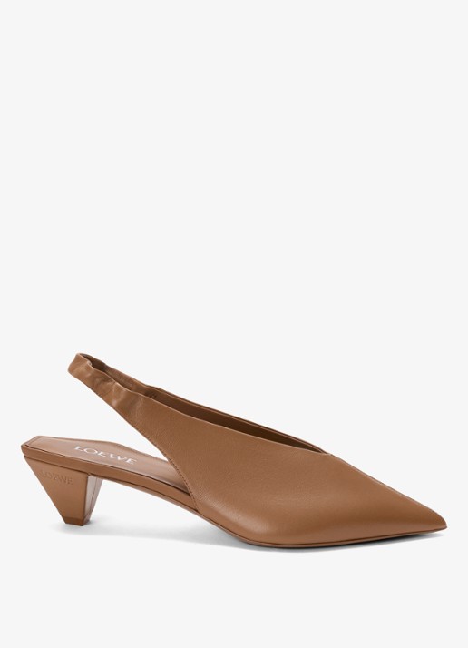 LOEWE Origami Cubic slingback van lamsleer
