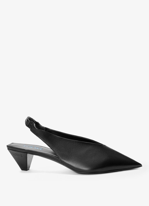 LOEWE Origami Cubic slingback van lamsleer