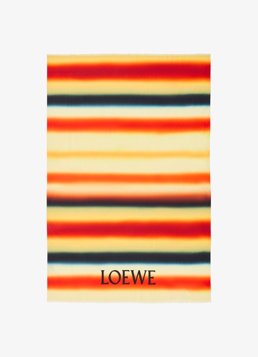 LOEWE Pareo met logoprint 160 x 120 cm - voorkant oranje