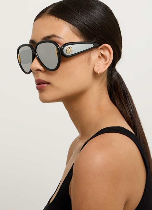 LOEWE Piloten zonnebril LW40132I - voorkant 5 zwart