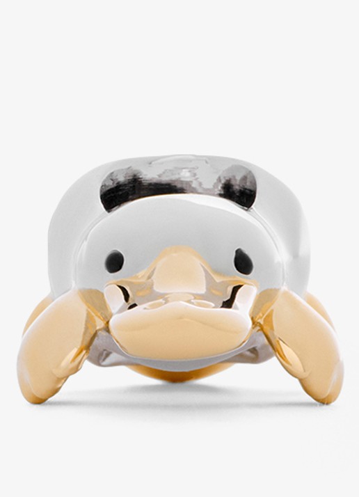 LOEWE Platypus Dice tasbedel - voorkant 2 zilver
