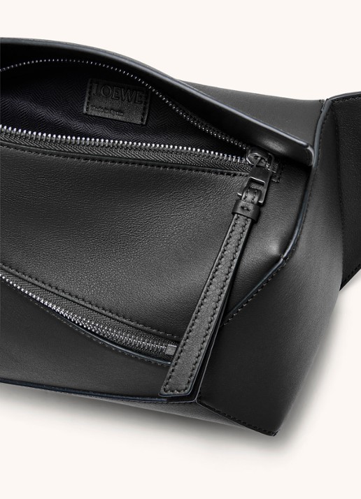 LOEWE Puzzle Edge Small crossbodytas van kalfsleer - detail 3 zwart