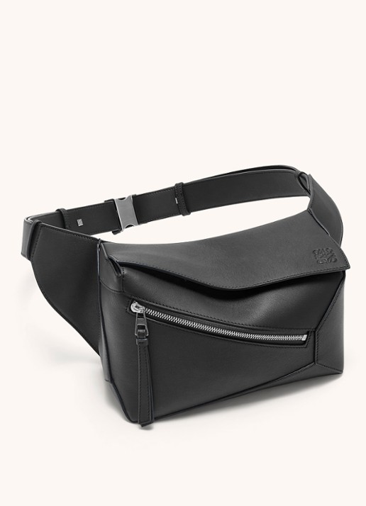 LOEWE Puzzle Edge Small crossbodytas van kalfsleer - detail 5 zwart