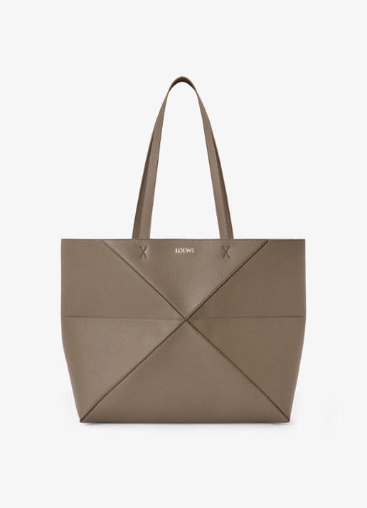 LOEWE Puzzle Fold Horizontal Medium shopper van kalfsleer