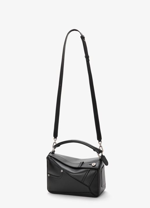LOEWE Puzzle Panta S handtas van kalfsleer - detail 6 zwart