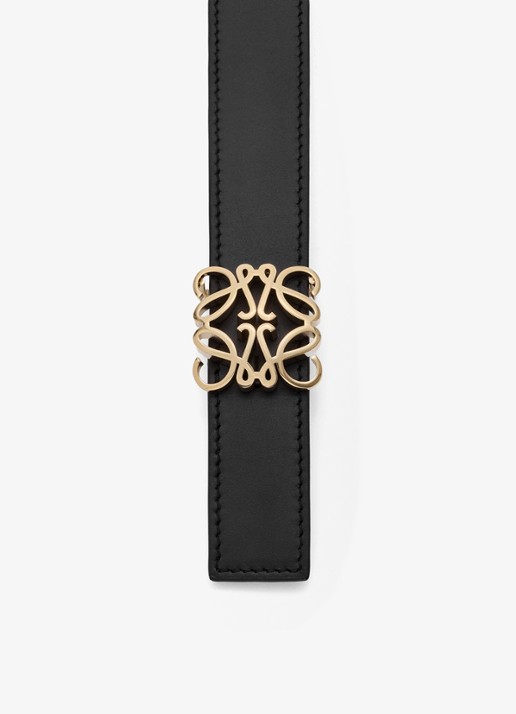 LOEWE Reversible riem van kalfsleer - detail zwart