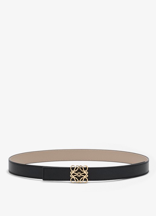LOEWE Reversible riem van kalfsleer - voorkant 3 zwart