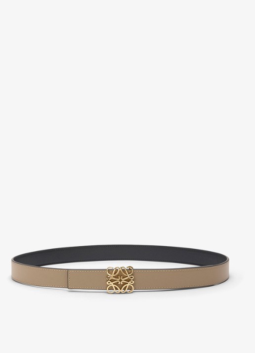 LOEWE Reversible riem van kalfsleer - voorkant 4 zwart