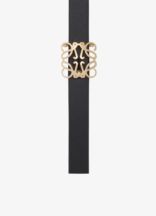 LOEWE Reversible riem van kalfsleer - detail zwart