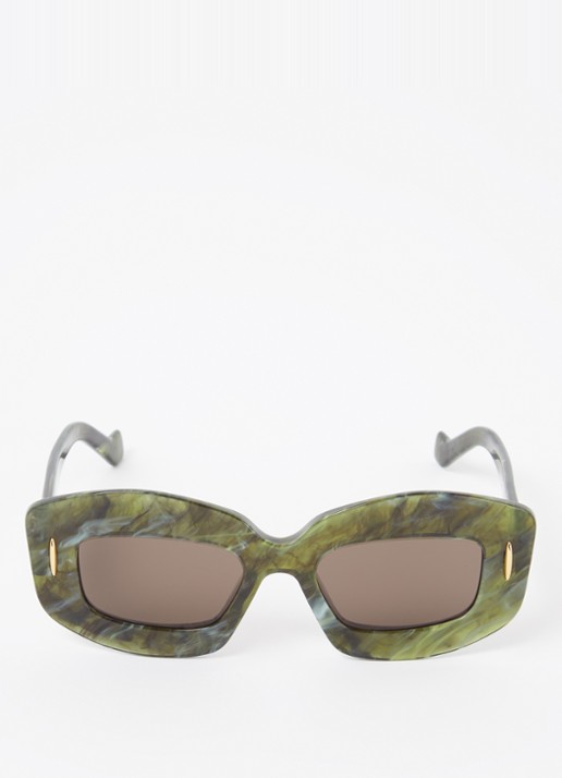 LOEWE Screen zonnebril LW40114I - detail 3 donkergroen