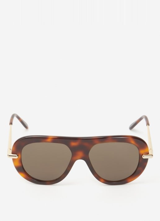 LOEWE Slim zonnebril LW40186I - detail bruin