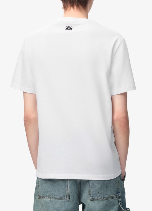 LOEWE T-shirt met logoprint - achterkant wit