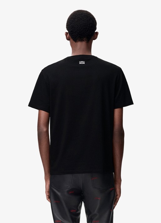 LOEWE T-shirt met logoprint - achterkant 8 zwart