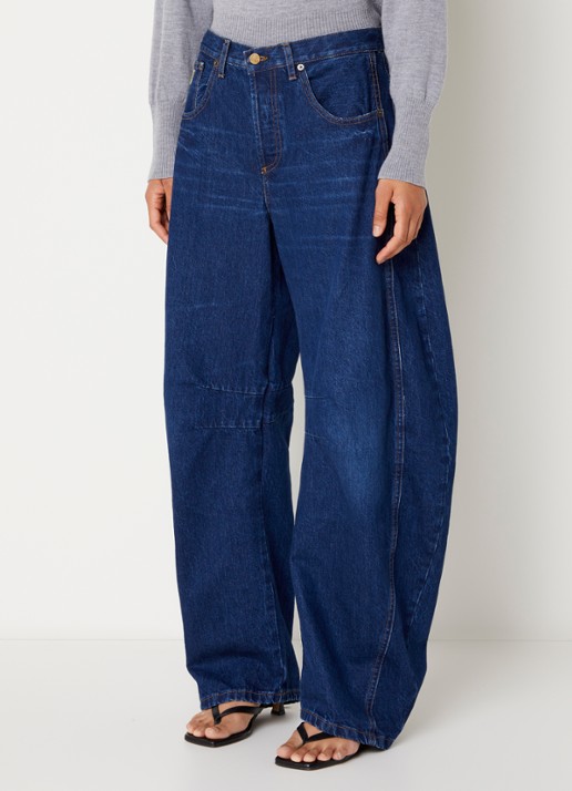 Lois Aliana high waist wide leg jeans met donkere wassing