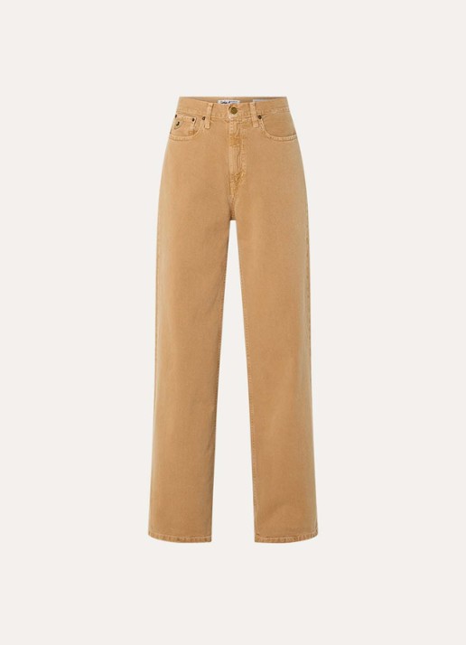 Lois High waist loose fit jeans met gekleurde wassing - voorkant 3 camel