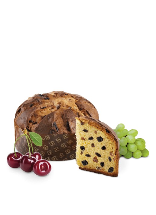 Loison Cherry panettone 500 gram - voorkant 2 beige