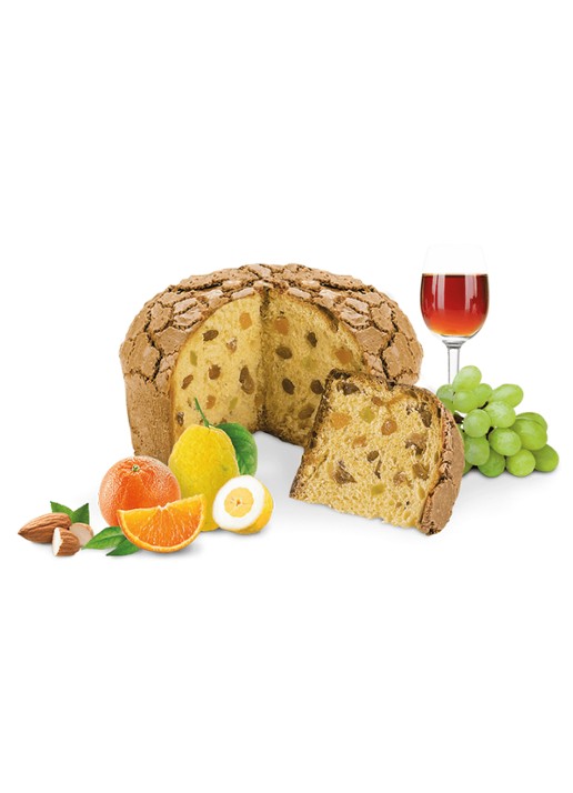 Loison Macaroon panettone 1000 gram - voorkant 2 beige