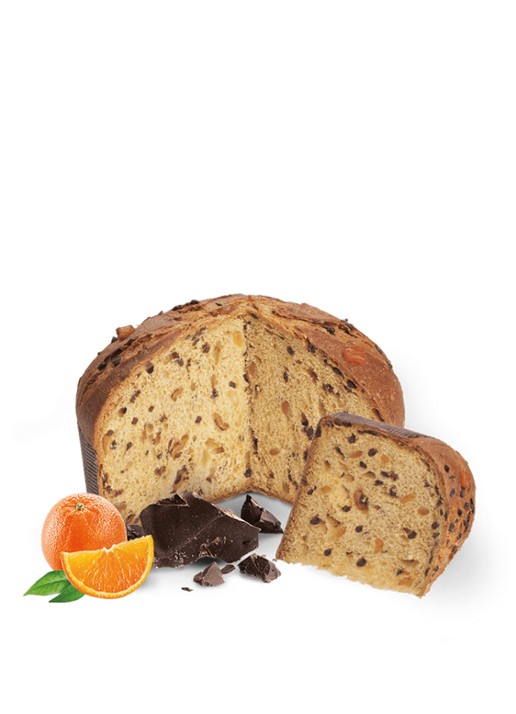 Loison Royal Orange & Chocolate panettone 1000 gram - voorkant 3 beige