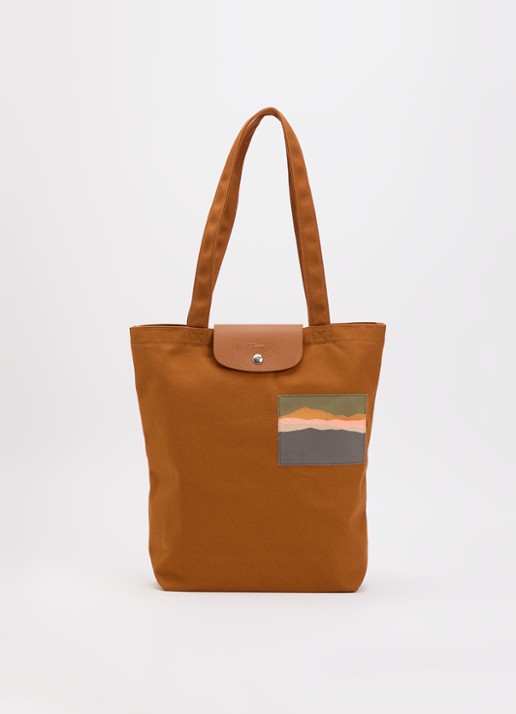 Longchamp Caroline Hélain x Longchamp schoudertas M met leren details