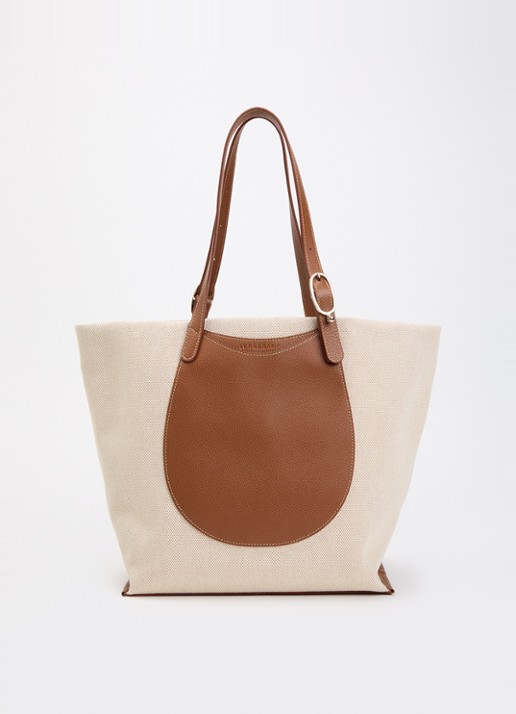 Longchamp Complice shopper XL van canvas met leren details