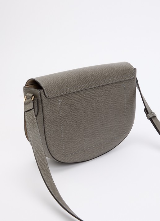Longchamp Épure crossbodytas M van leer met verstelbare schouderriem  - achterkant 5 grijs