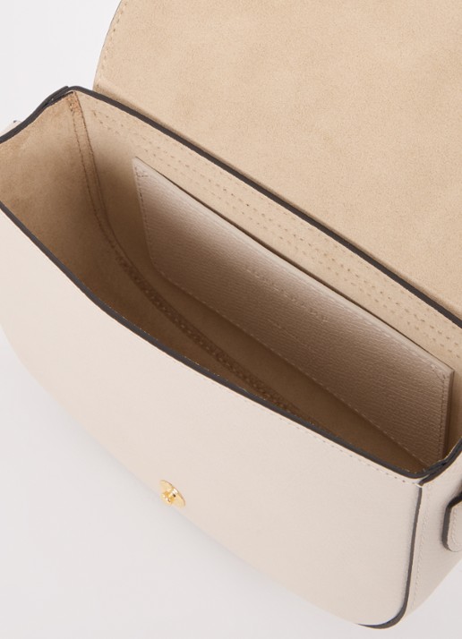 Longchamp Épure crossbodytas S van leer - detail beige