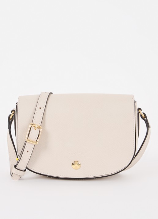 Longchamp Épure crossbodytas S van leer - voorkant 3 beige