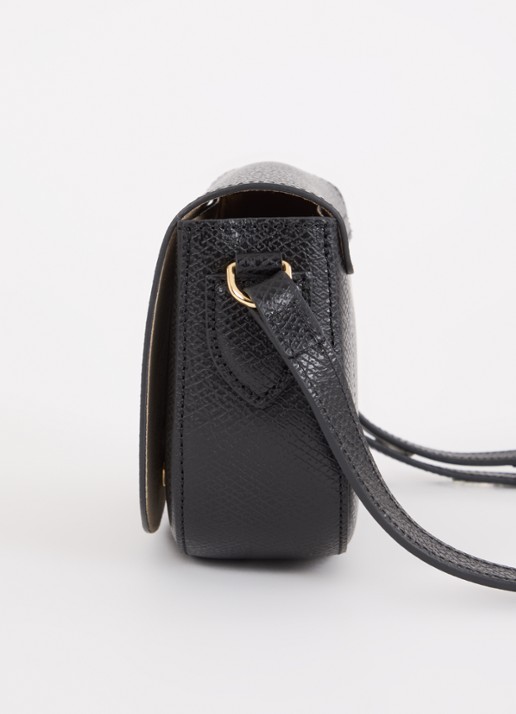 Longchamp Épure crossbodytas S van leer - detail 2 zwart