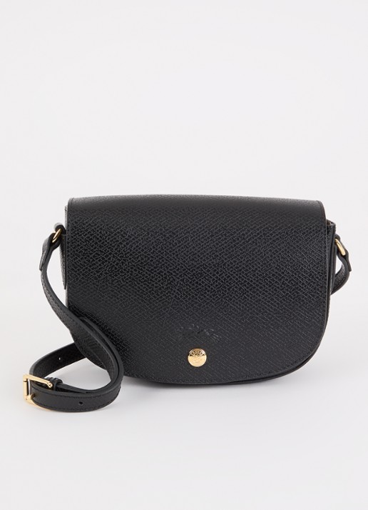 Longchamp Épure crossbodytas S van leer - voorkant 4 zwart