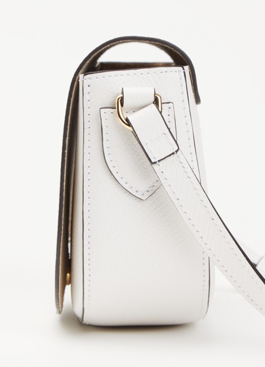 Longchamp Épure crossbodytas S van leer - detail 5 wit