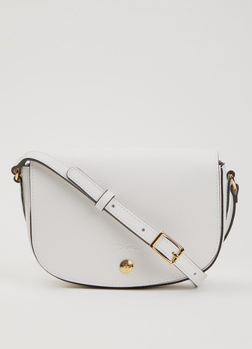 Longchamp Épure crossbodytas S van leer - voorkant wit