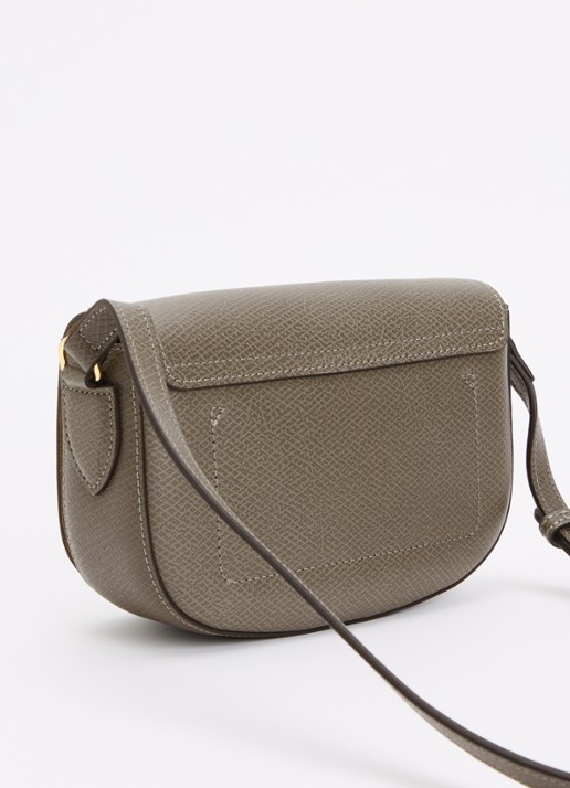 Longchamp Épure crossbodytas S van leer - achterkant olijfgroen
