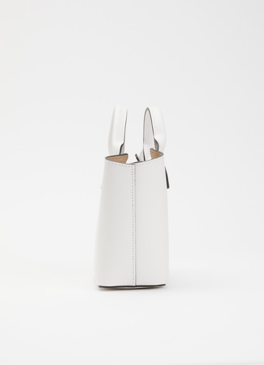 Longchamp Épure crossbodytas XS van leer met afneembare schouderriem - detail 2 wit