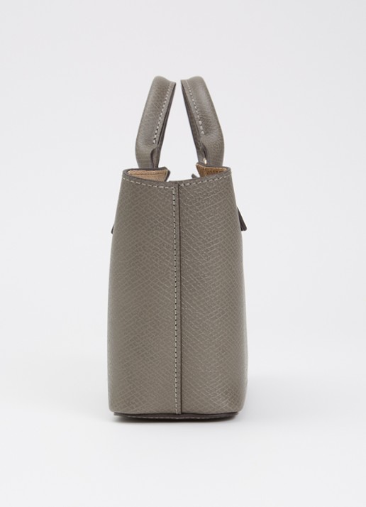 Longchamp Épure crossbodytas XS van leer met afneembare schouderriem - detail 2 grijs