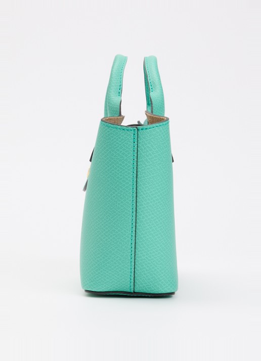 Longchamp Épure crossbodytas XS van leer met afneembare schouderriem - detail 4 mint