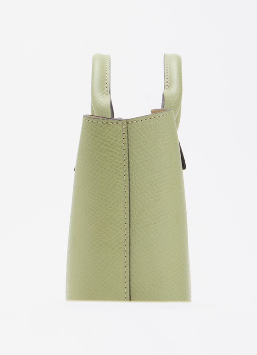 Longchamp Épure crossbodytas XS van leer met afneembare schouderriem - detail 3 lindegroen