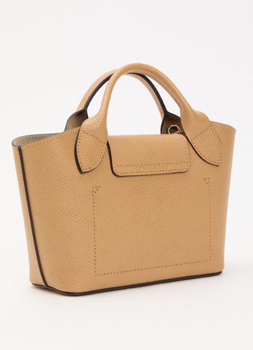 Longchamp Épure crossbodytas XS van leer met afneembare schouderriem - achterkant 5 taupe