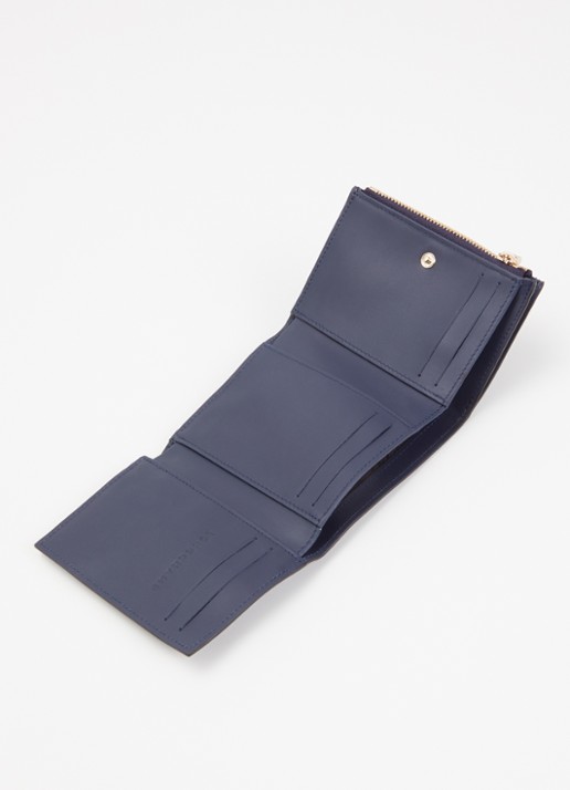 Longchamp Épure portemonnee van leer - voorkant 3 donkerblauw