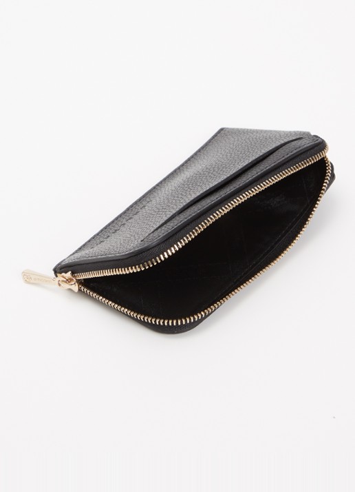 Longchamp Le Foulonné pasjeshouder van leer - voorkant 3 zwart