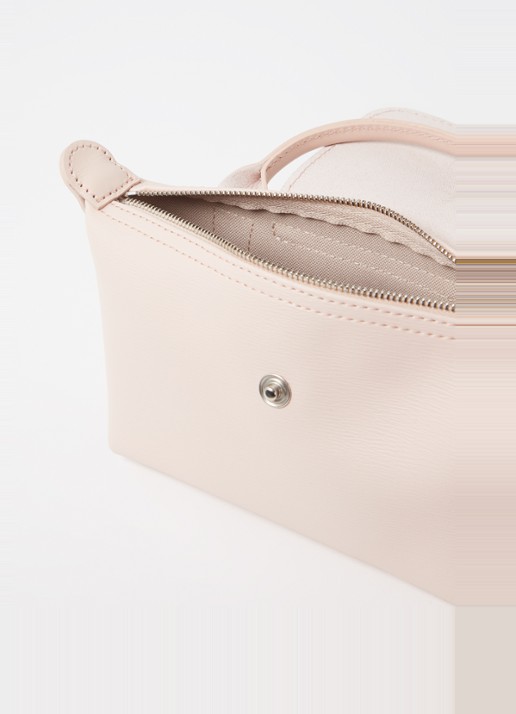 Longchamp Le Pliage City mini handtas met leren details - detail 3 oudroze