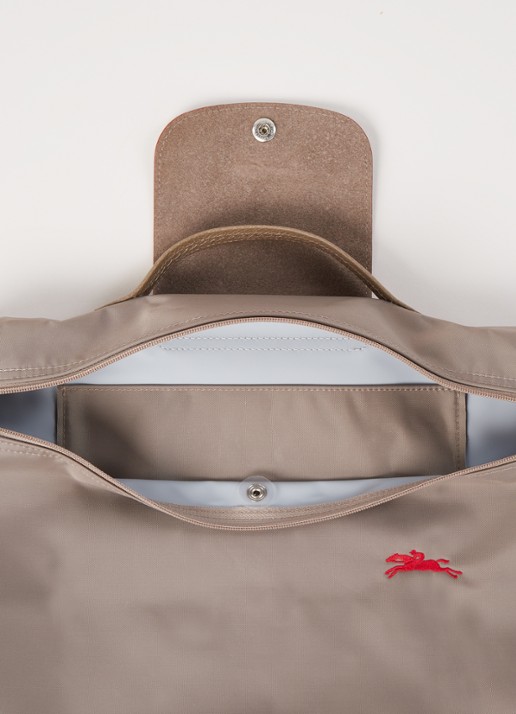 Longchamp Le Pliage Club reistas L met leren details - detail 2 lever