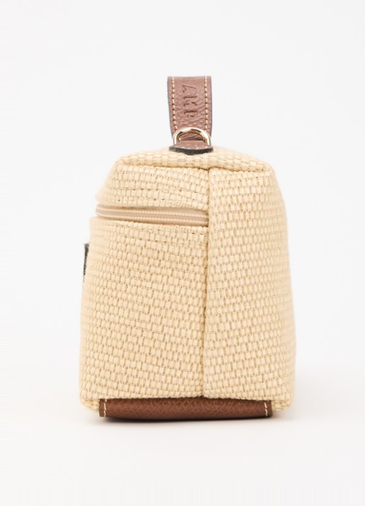 Longchamp  Le Pliage Collection crossbodytas XS met leren details en afneembare schouderriem - detail 2 bruin