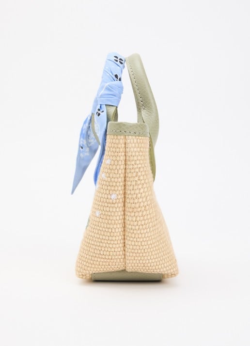 Longchamp Le Pliage Collection handtas XS met leren details en afneembare schouderriem - detail 2 groen