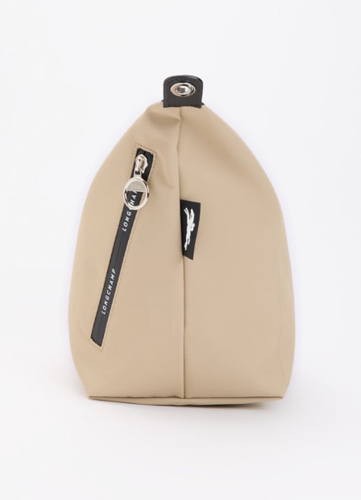 Longchamp Le Pliage Energy crossbody tas van canvas met afneembare schouderriem - detail 3 beige