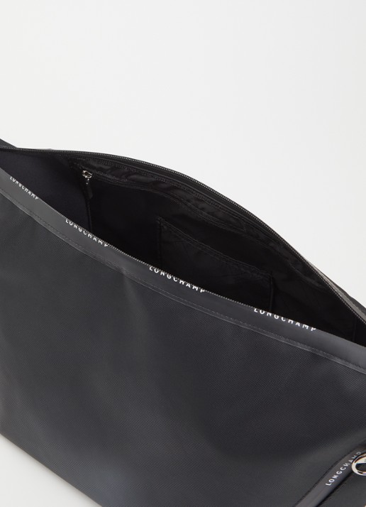 Longchamp Le Pliage Energy crossbodytas M van canvas met afneembare schouderriem - detail 4 zwart